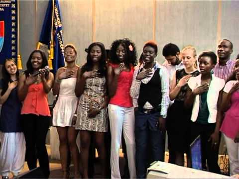Foreign students sang Ukrainian songs